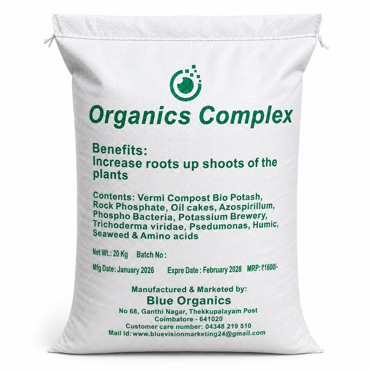 ORGANIC COMPLAX 20 KG