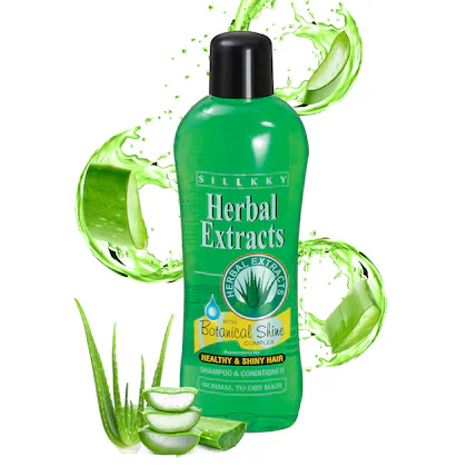 Sillkky Herbal Extracts Aloe Vera Shampoo(900ml)
